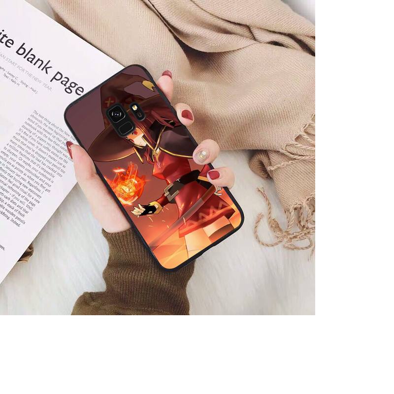 Чехол для телефона Konosuba Megumin из японского аниме для Samsung Galaxy S20 S10 Plus S10E S5 S6 S7edge S8 S9 S9Plus S10lite 2020