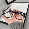 Очки с защитой от синего света для женщин с обычной оправой для очков, готовая ретро-плоская легкая оправа