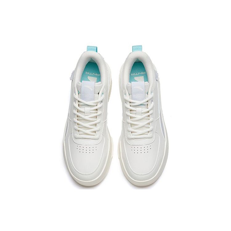 Anta Кроссовки Lifestyle Series Milk Cap, амортизирующие, легкие, прочные, нескользящие, с низким верхом, для скейтбординга, женские кроссовки, белые, фиолетовые 922228012-1