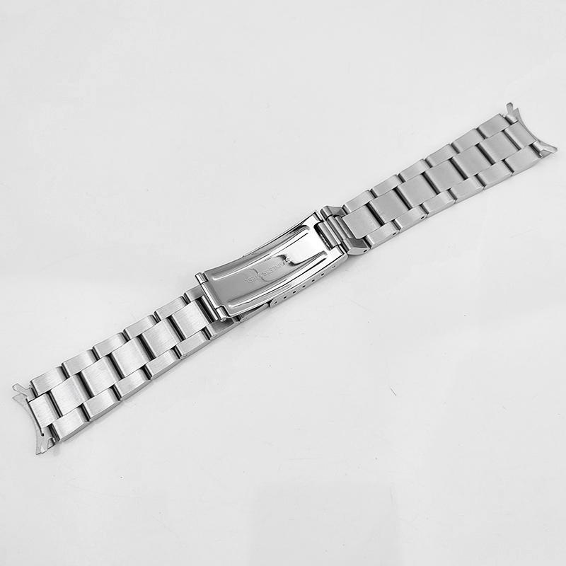 19-мм изогнутый ремешок для Seiko Нет. 5 SNXS77/80/79K/75 NXS73K1 Мужской браслет из нержавеющей стали для часов Металлический браслет для Jubilee Oyster