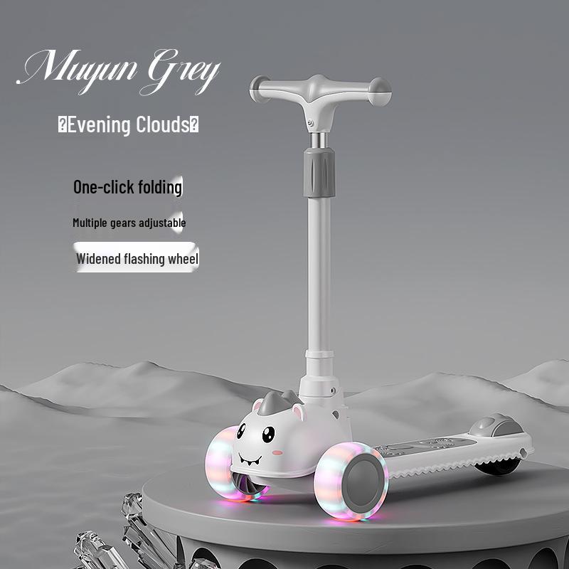 Детский складной самокат - Возраст 2-10 лет, для мальчиков и девочек