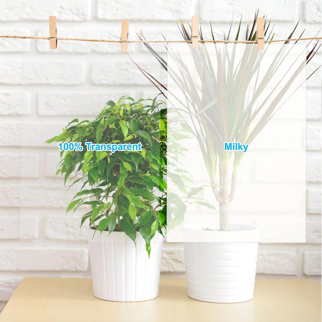 Inkjet Transparency Film, Printable Clear Transparency Sheets, 25 Pack Overhead Projector Film Sheets for Screen Printing, (8.3 x 11.8 inch)