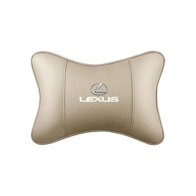 Car Leather Seat Headrest Neck Pillow Head Cushioning For Lexus F-SPORT ES RX NX LS UX LM LX GX LC RZ IS CT GS RC HS SC TX LBX