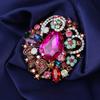 Bohemian Crystal Luxury Classic Temperament All -Match Large Glass Rhinestone Brooch Jewelry