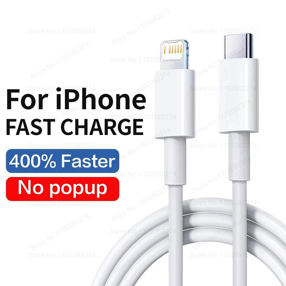 PD 30W USB Type C кабель быстрое зарядное устройство для iPhone 14 13 12 11 Pro Max Mini 7 8 Plus XR X XS кабели для быстрой зарядки и передачи данных аксессуары
