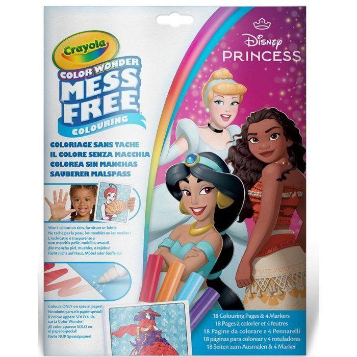 Set de coloriage - CRAYOLA - Color Wonder - Princesses Disney - Livre + 4 feutres - Des 3 ans