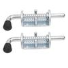 2PCS 6 Inch Spring Loaded Latch Pin Heavy Duty Latch Pin Door Lock for Tailgate Trailer Carriage Garage