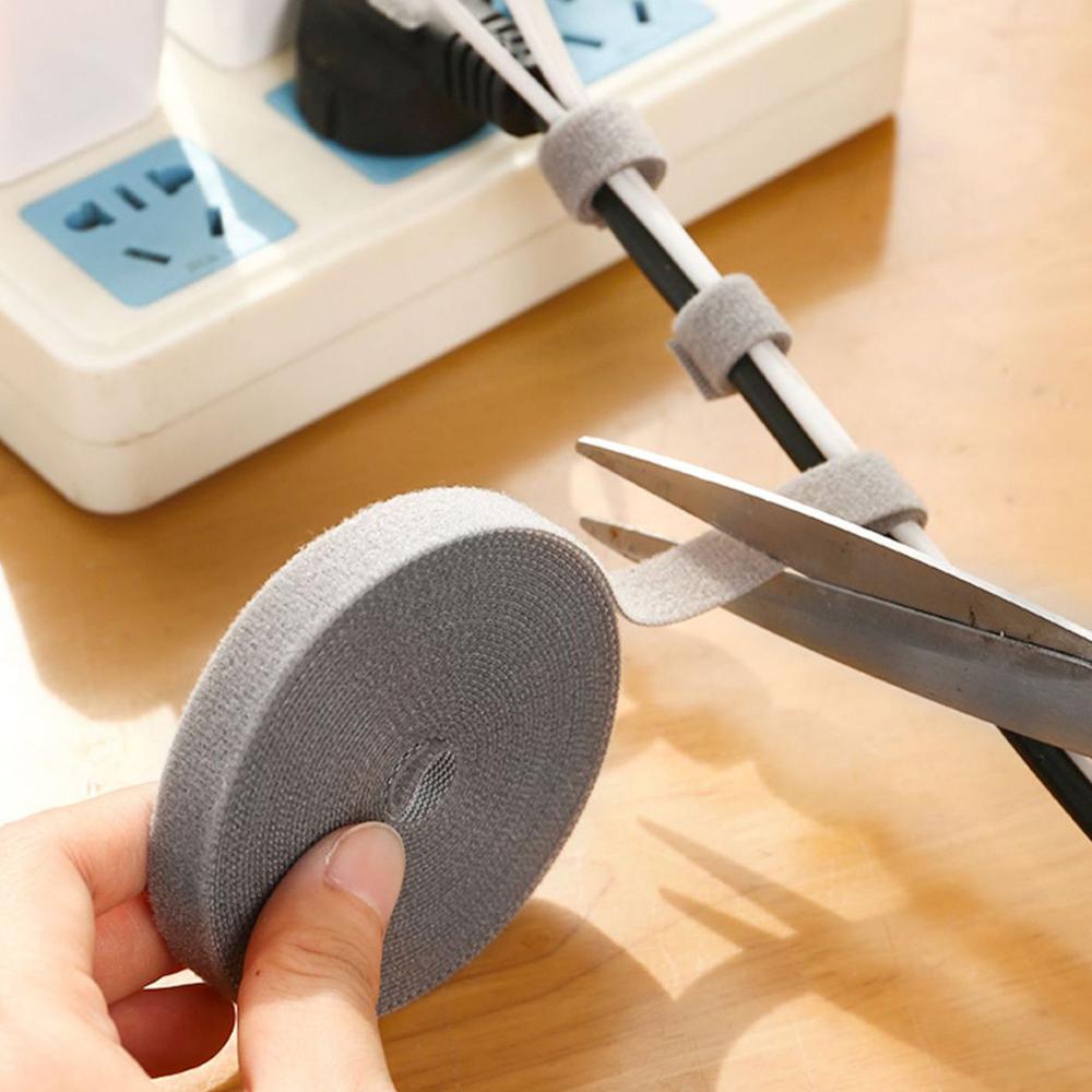 5M органайзер для кабелей, лента для намотки проводов, стяжки для укладки кабелей для наушников и мышек, протектор