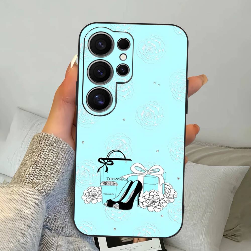 Чехол для телефона T-tiffanyS с логотипом для Samsung S 24 Fe 25 Ultra Plus 20 Lite 21 30 22 23 24 22 Ultra 5G Fundas