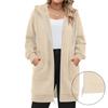 Women's Zip Up Hoodies Long Sleeve Long Tunic Sweatshirts Oversized Fleece Casual  Fall Jacket Coat With Pocket