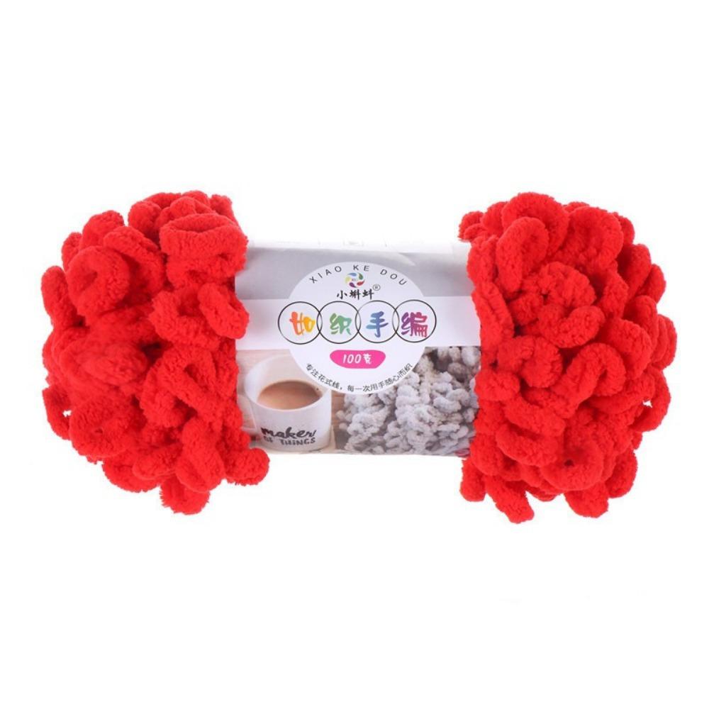 Multi-color Finger Circle Yarn 100g/Roll Hand Knitting Yarn Finger Loop Yarn Crochet Projects