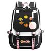Новый аниме-рюкзак Sailor Moon с USB-подключением для подростков и школьников, мужской и женский, с откидной крышкой.