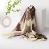 Women's Vintage Gradient Faux Cashmere Scarf Shawl