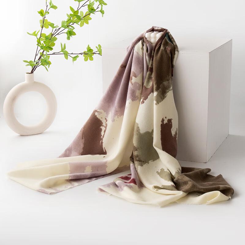 Women's Vintage Gradient Faux Cashmere Scarf Shawl