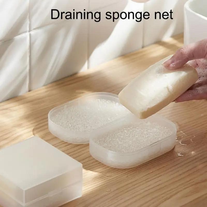 Портативный ящик для хранения мыла для спортзала, впитывающие губки, коврики, аксессуары для ванной