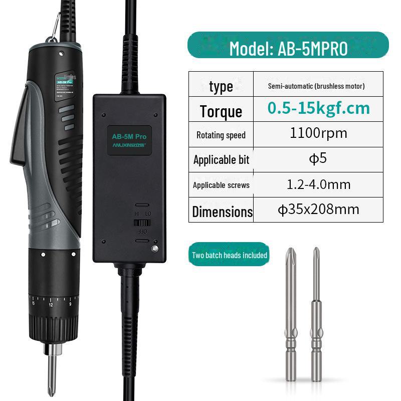 Набор электрических отверток с регулируемым крутящим моментом и промышленной щеткой