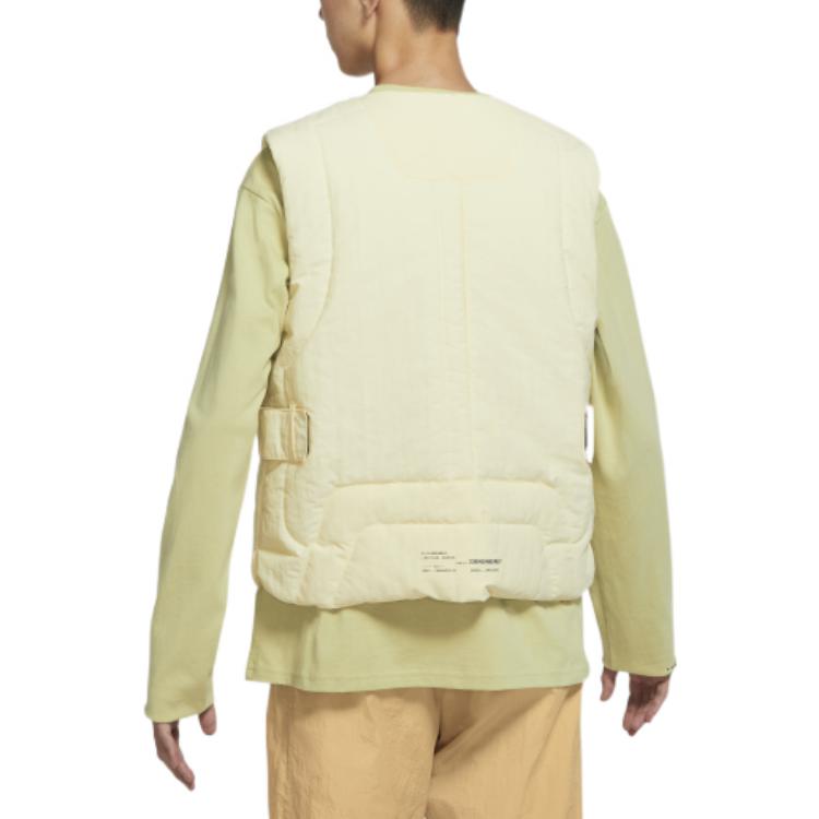 Jordan Однотонный однобортный жилет с V-образным вырезом, приталенный, мужской топ, абрикосовый DR1438-113