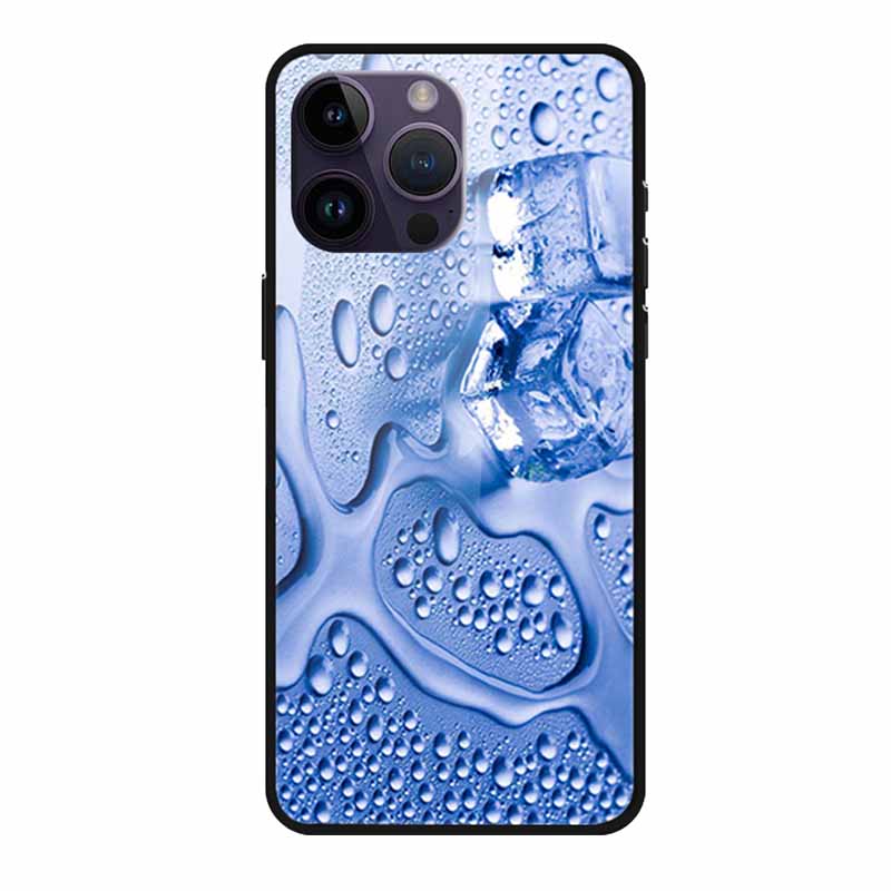 Закаленное Стекло Чехол Для iphone 15 Pro Max Чехол Жесткое Стекло Задняя Крышка Мягкий ТПУ Бампер Для iphone 16 Pro Max Чехол для Телефона 16Pro Max