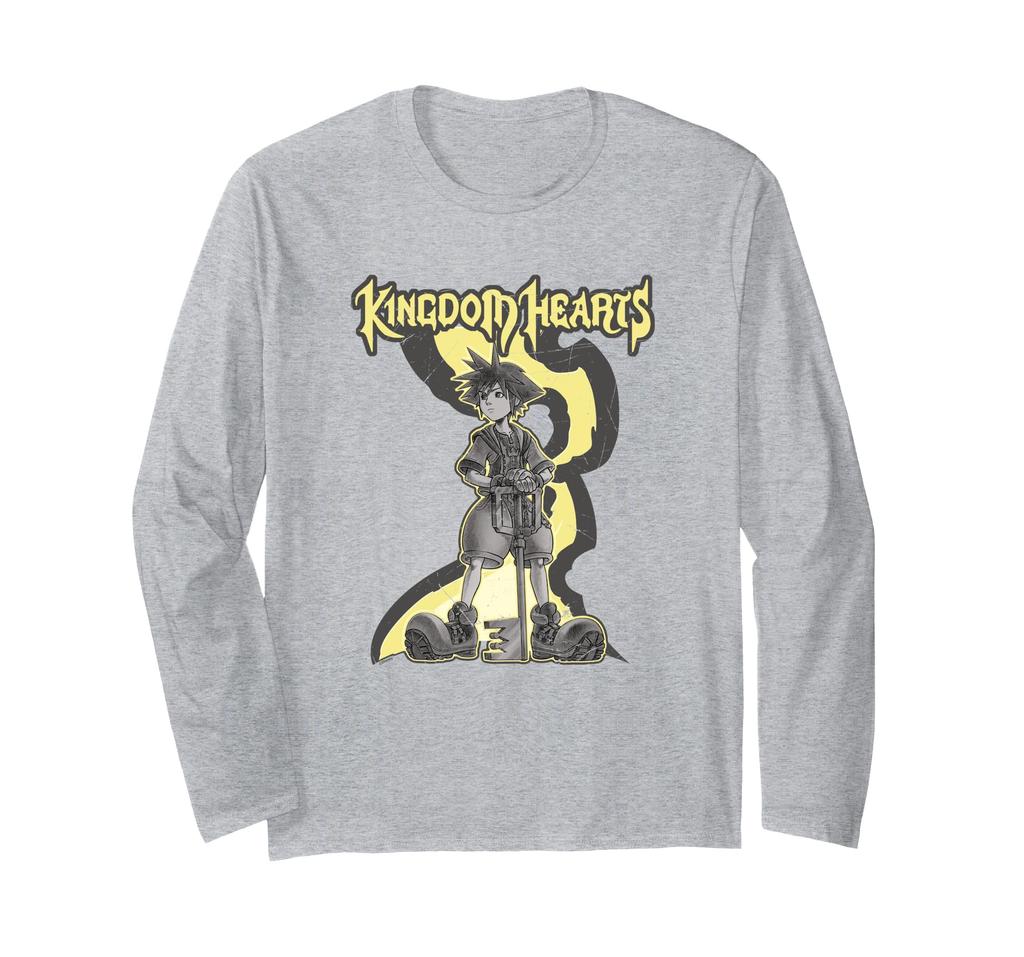 Kingdom Hearts Sora Keyblade Stance Yellow Tone Long Sleeve T-Shirt