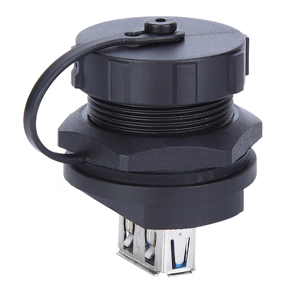 Водонепроницаемый USB-разъем 1 шт. Коммуникационный двойной гнездовой
