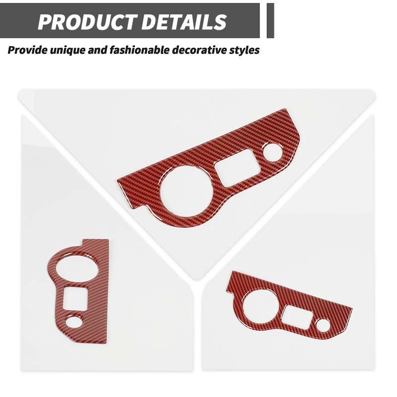 Наклейки-декоративные накладки на панель переключателя фар для Dodge Challenger 2015 и новее, для Charger 2010 и новее, ABS, аксессуары для интерьера