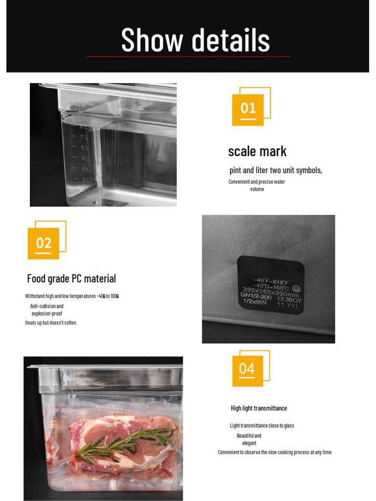 Контейнер для су-вида 11 л для палочки Anova – Горшок-ванна для низкотемпературной медленной готовки