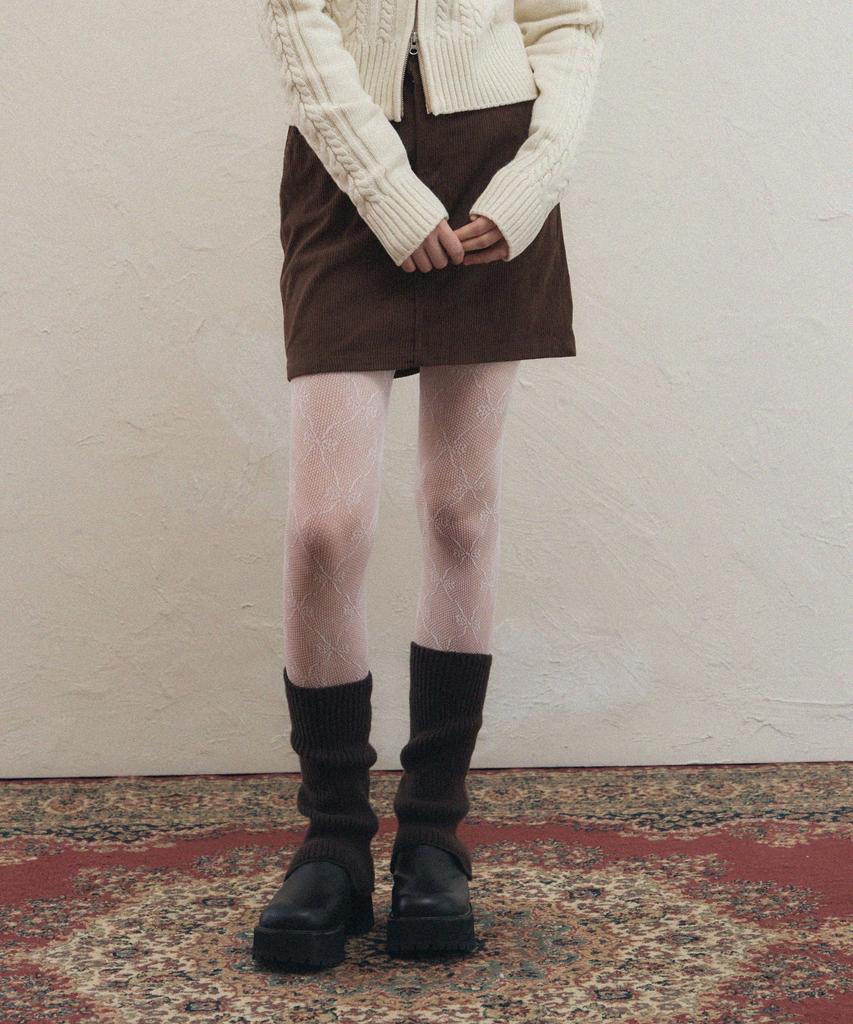 Ledeoli Corduroy Mini Skirt [Black]