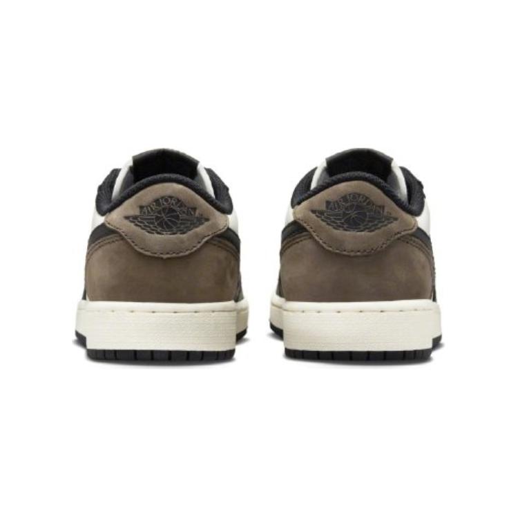 Кроссовки Air Jordan 1 Retro Low OG TD Mocha Baby белые черные темно-мокко FQ5435-102