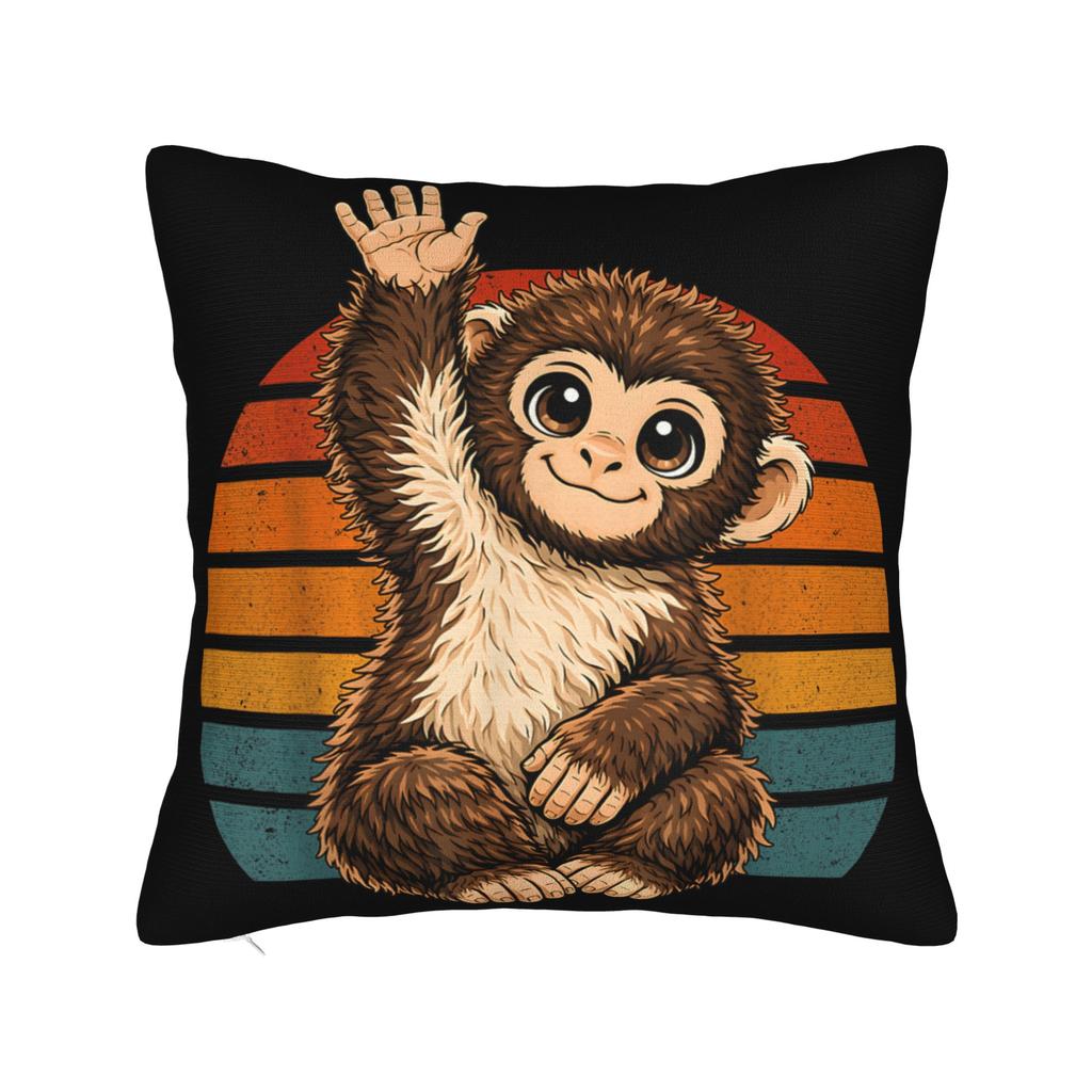 Baby Monkey Punch I Love Punch Pillow Cover Novelty Pillow Case For Sofa Home Decoration Design Pillowcases Gift