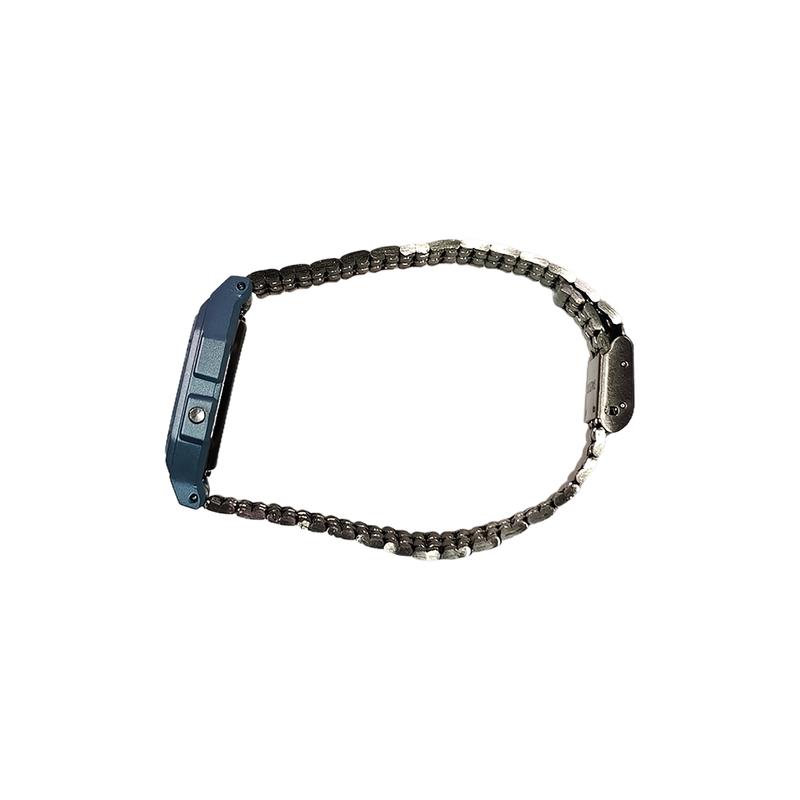 Casio Кастомизированные часы, модифицированная серия, разноцветные часы с вертикальной полоской, корпус из черной смолы, водонепроницаемые F-91WG-9, модифицированные - F-91WG-9
