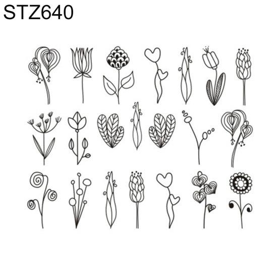 Цветочные перья простой рисунок женские наклейки для ногтей наклейка DIY маникюрные инструменты