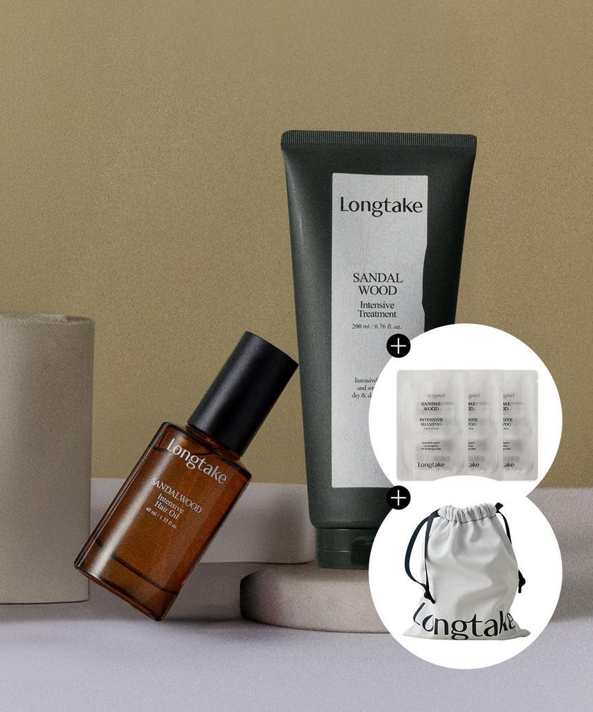 Hair Oil & Treatment Duo Set (Sandalwood/Black Tea & Fig)