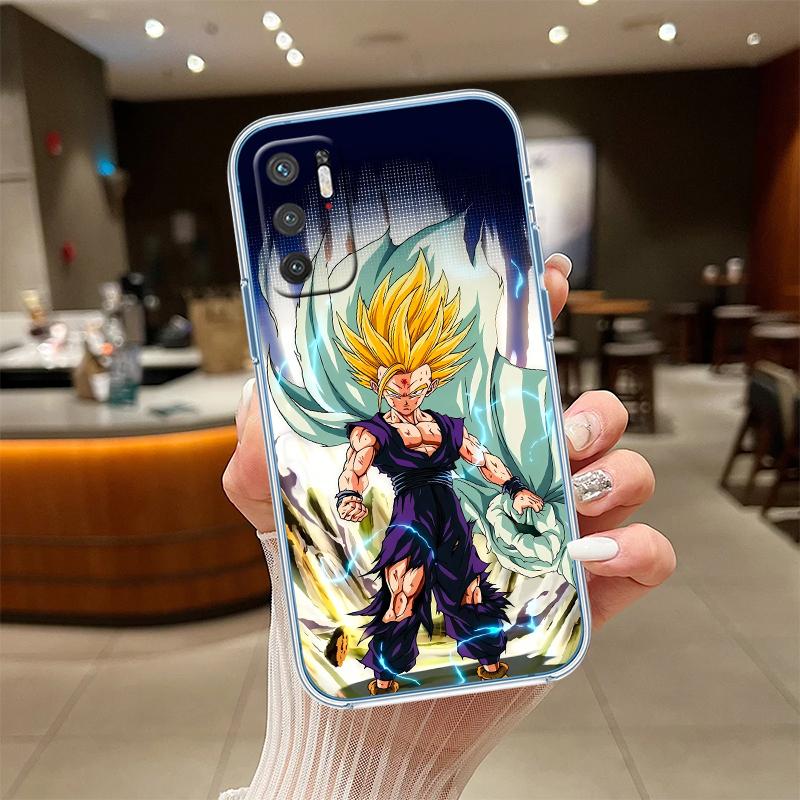 RE25 Dragon Ball Gohan Transparent Phone Case for Motorola Moto G7 G8 G9 G84 G85 G73 G24 G15 Z2 Play Power Plus