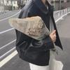 Женская ретро-куртка для мотоцикла осень 2024: Простая, свободная искусственная кожа