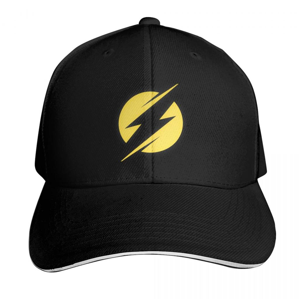 Yellow Lightning Bolt Thunder Baseball Cap Bobble Hat Brand Unisex cap Vintage Big Size Hat Designer Unisex Womens