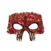 PU Foaming Halloween Mask Half Face Skeleton Mask Funny Halloween Skull Mask  Women