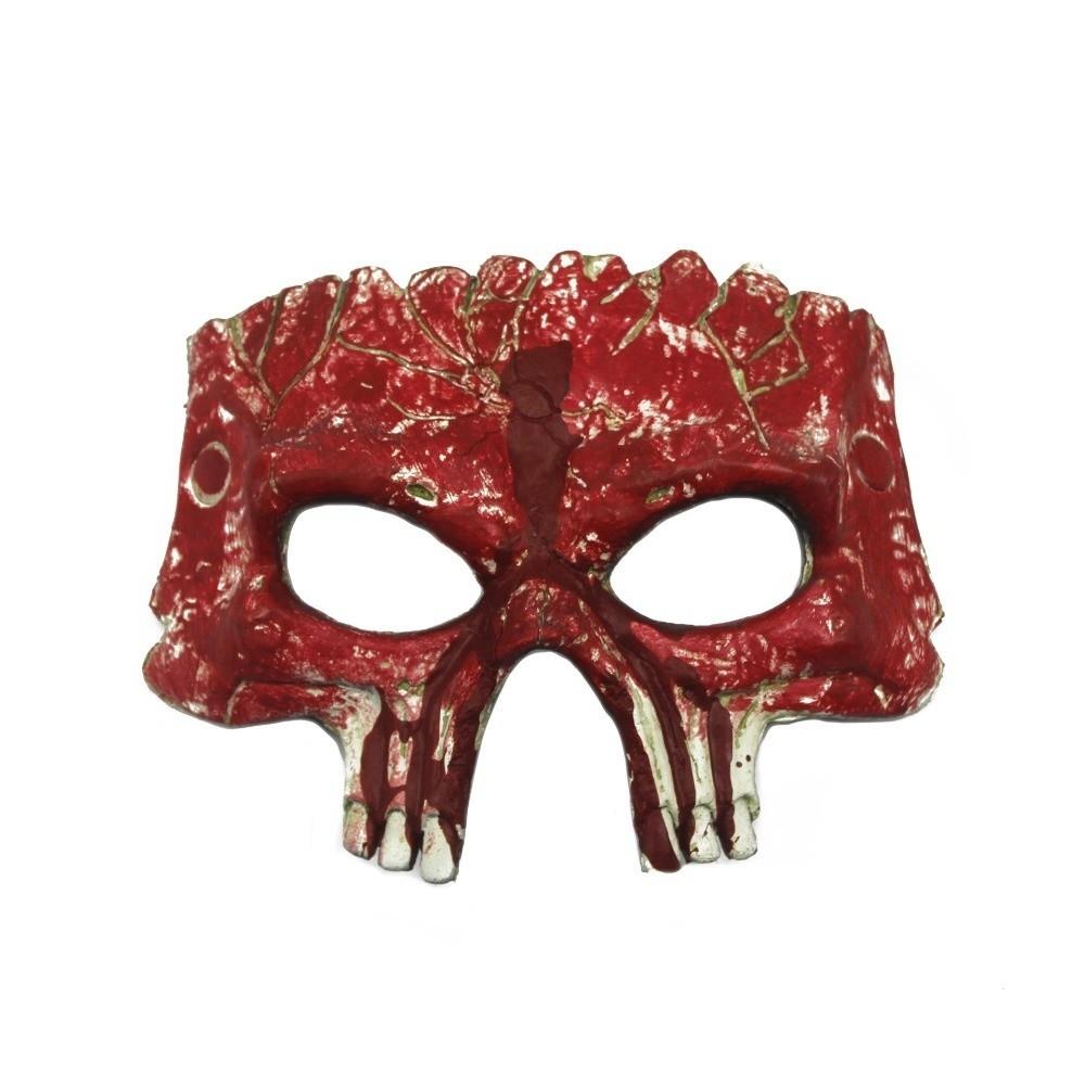 PU Foaming Halloween Mask Half Face Skeleton Mask Funny Halloween Skull Mask  Women