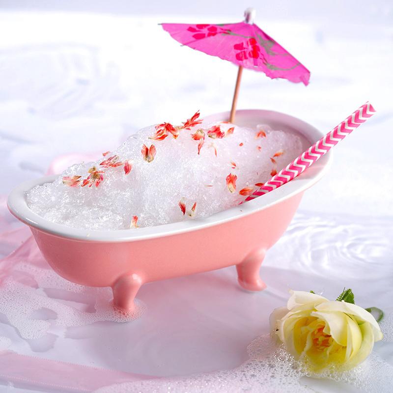 Bathtub Shape Cocktail Glass Ceramic Unique Barware Tableware Glassware Porcelain Molecular Gastronomy Container Juice Cup