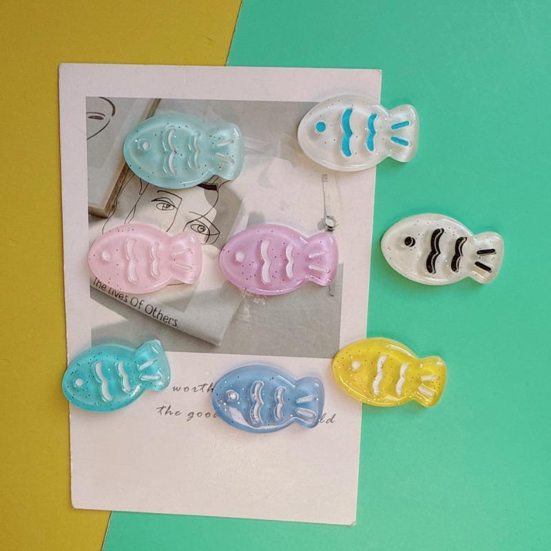 Handicrafts Sewing Products Sparkling Fish Resin Pendants DIY Crafts Hair Clips Mobile Phone Decorations