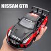 Масштаб 1/22 GTR Racing, литая под давлением модель автомобиля, игрушечный автомобиль с откатным механизмом, звуком и светом для детей, коллекция подарков для мальчиков и девочек