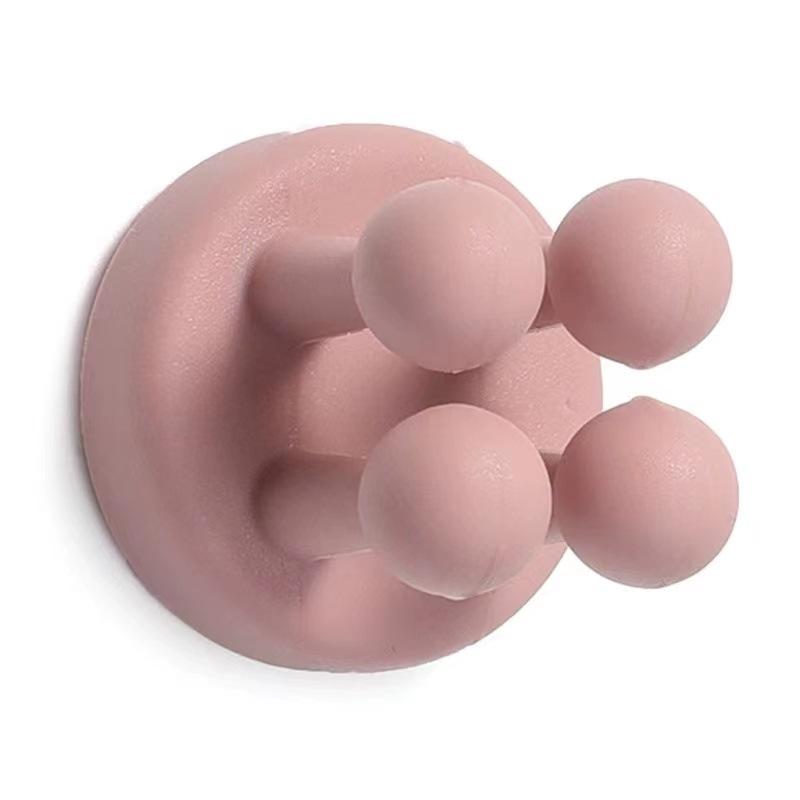 Настенный силиконовый крючок, милые бесшовные самоклеящиеся дверные вешалки, крючки без перфорации, зонтик для ключей, вешалка для полотенец, украшение стены