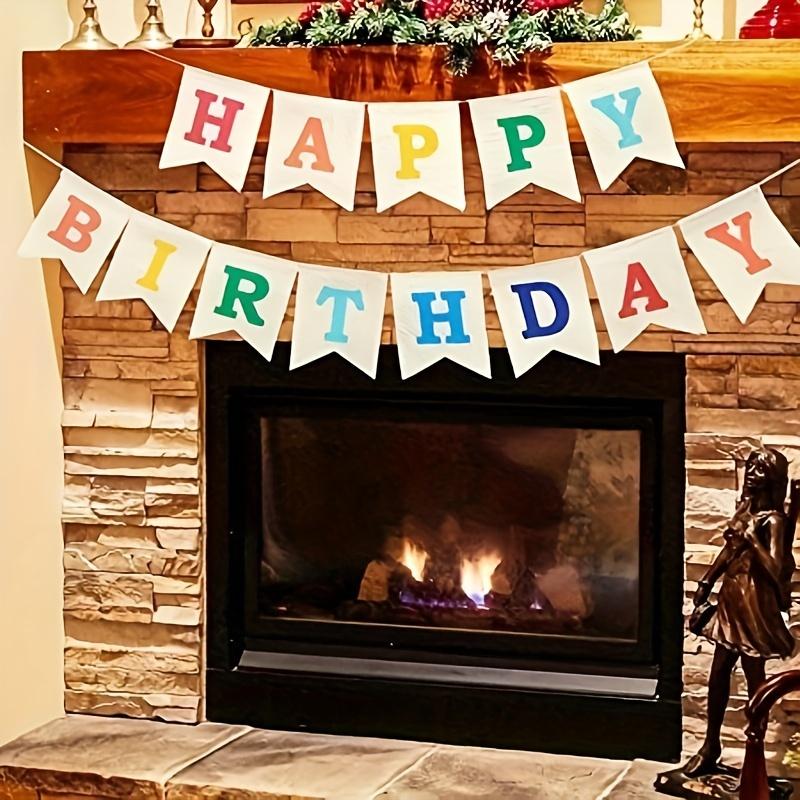 1 шт. Красочный баннер из мешковины «С Днем рождения», Соберите прочный знак «С Днем рождения», Украшение для вечеринки по случаю дня рождения для женщин