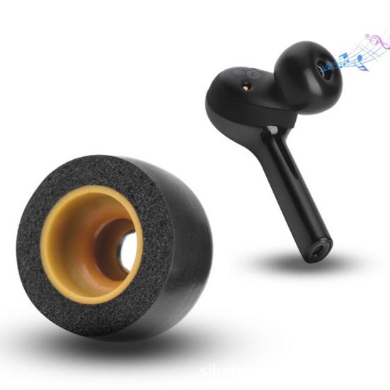 1 пара насадок для наушников, беспроводные насадки из пены с эффектом памяти, черные насадки для наушников Jabra-Elite65T для Sony-WF-1000XM3