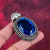 Tanzanite Handmade Gemstone Pendant, 925 Solid Sterling Silver Pendant Antique Jewelry, Pendant For Engagement Gift