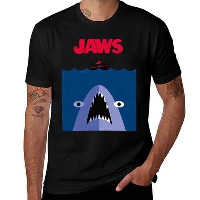 Jaws Tshirt Big And Tall Crew Neck Tee