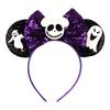 1pc Mouse Ears Headband Sequins Bow Hairband For Women Featival Party DIY Hair Accessories Boutique