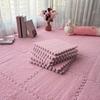 Plush Puzzle Carpet Interlocking Floor Mat DIY Non-Slip Carpet Tiles Baby Playmat for Living Rooms Bedroom Playroom Children's Rooms