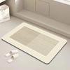 Light Luxury Household Bathroom Wash Basin Absorbent Quick Drying Mat Bathroom Non-slip Diatom Mud Mat
