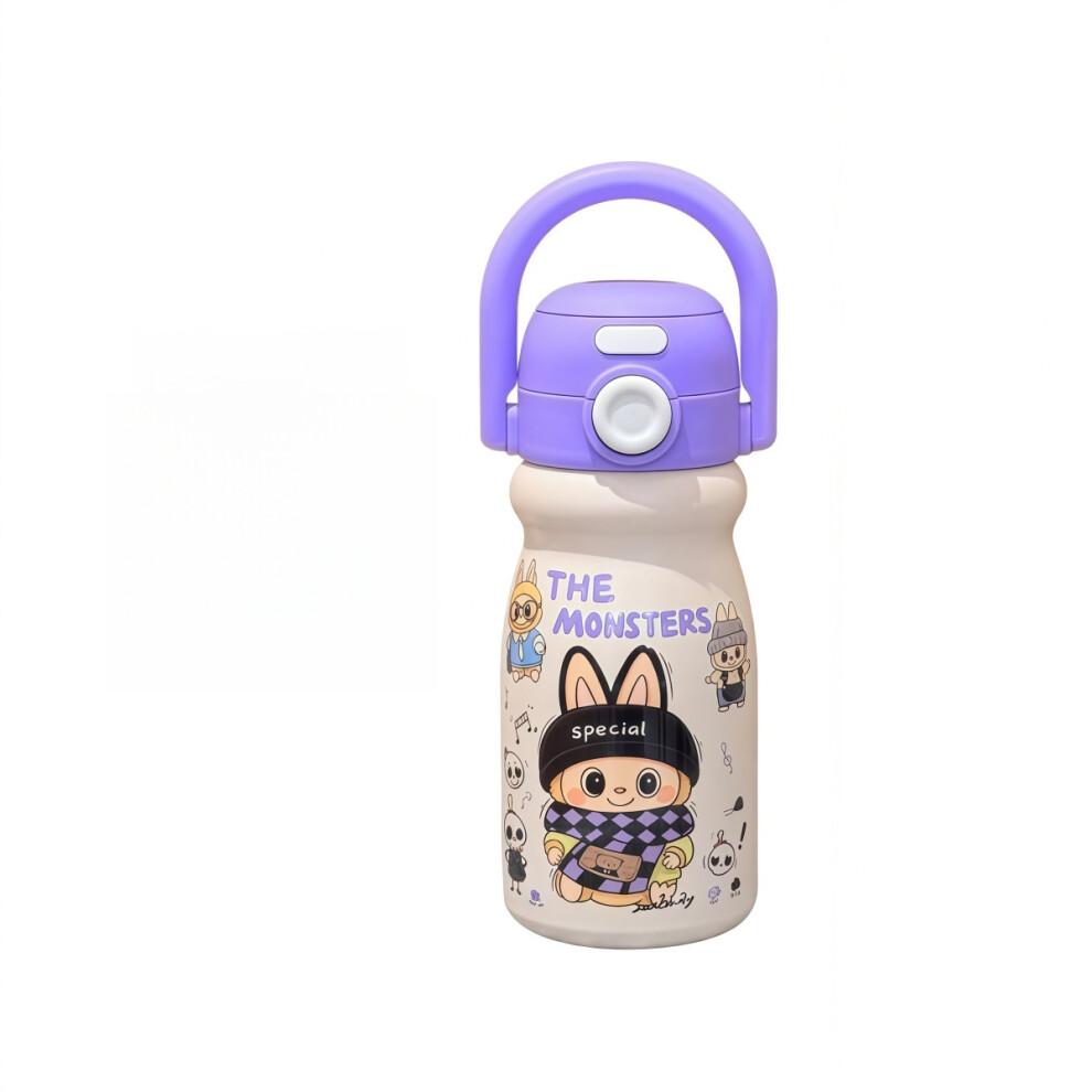 Gourde enfant en acier inoxydable avec joli motif de dessin animé - Thermos isotherme 316, étanche, idéale pour l'école - YXY