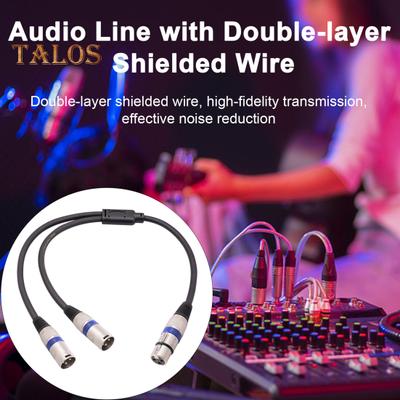 Кабель XLR Y-разветвитель XLR «папа» на двойной XLR «мама» Y-разветвитель 3-контактный балансный микрофонный кабель для микрофонов Микшеры Усилители мощности